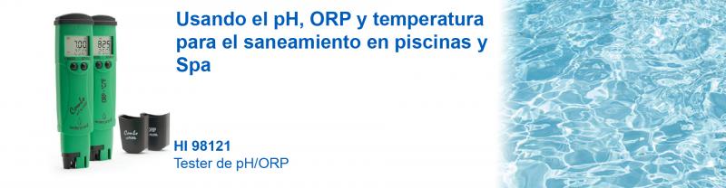 usando el ph orp y temperatura para el