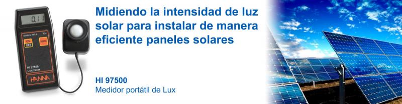 Midiendo La Intensidad De Luz Solar Para Instalar De Manera Eficiente Paneles Solares Hanna Instruments Colombia