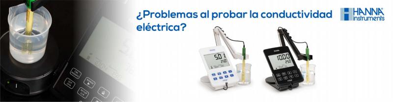 ¿Tiene problemas al probar la conductividad eléctrica?