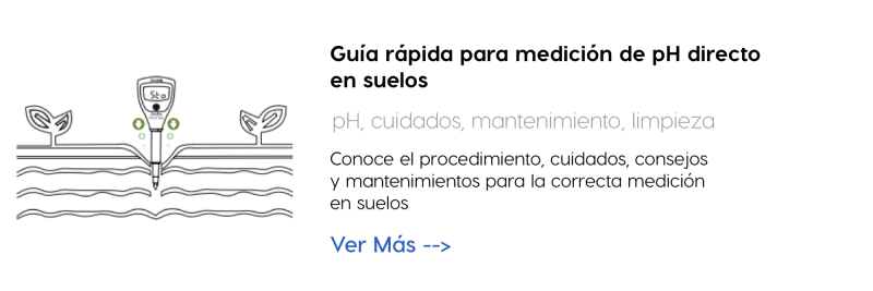 Guía rápida para medición de pH directo en suelos