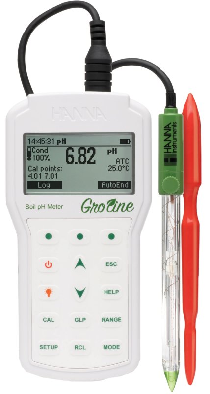 HI98168 Medidor Profesional Portátil de pH para Suelos línea GroLine